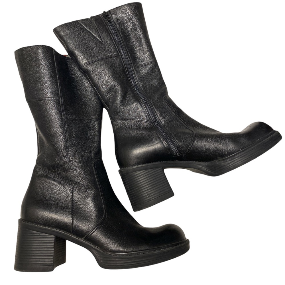 Nine West Y2k Chunky Mid Calf Boot 8.5